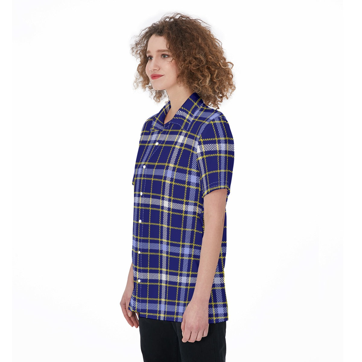 Michigan Tartan Plaid Wolverines Women's Shirt