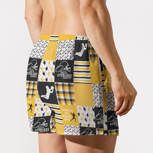 All-Over Print Men's Short Boxer Briefs|115GSM Cotton poplin
