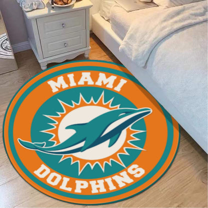 Miami Football Game Day Foldable round mat