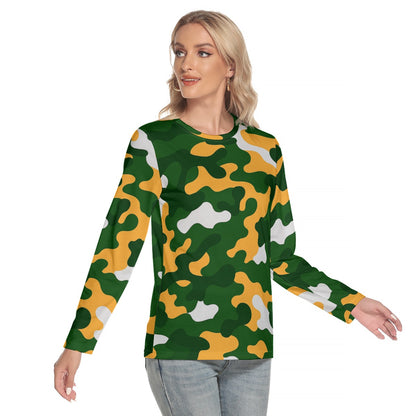 Green Bay Football Game Day All-Over Print Women's O-neck Long Sleeve T-shirt