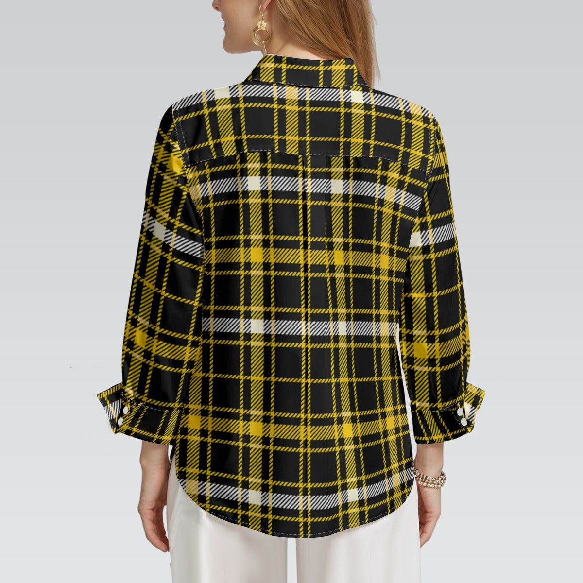 Missouri Tartan Plaid Tigers  Women's 3/4 Sleeve Shirt