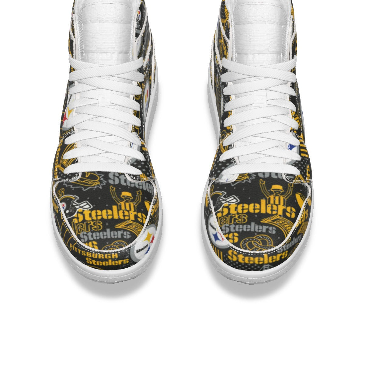 Pittsburgh Steelers Women's Synthetic Leather Stitching Shoes