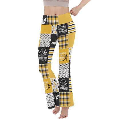 All-Over Print Women's Reversible High-Waisted Yoga Pants