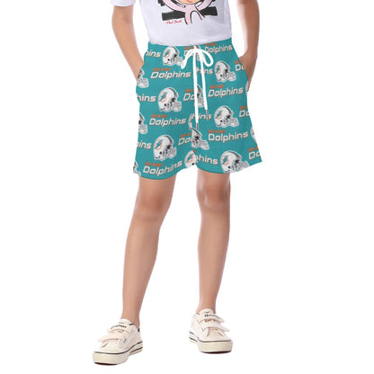 Miami Football Game Day All-Over Print Kid's Beach Shorts