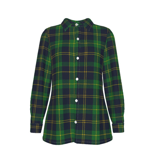 Notre Dame Tartan Plaid Fighting Irish Women's Elastic-Back Shirt