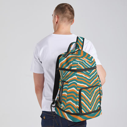 Miami Football Game Day All-Over Print Multifunctional Backpack