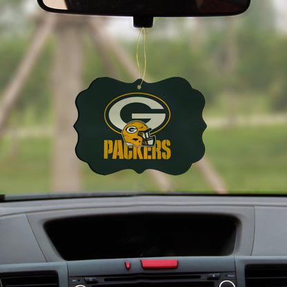 Green Bay Football Game Day Irregular Acrylic Pendant With Gold Thread