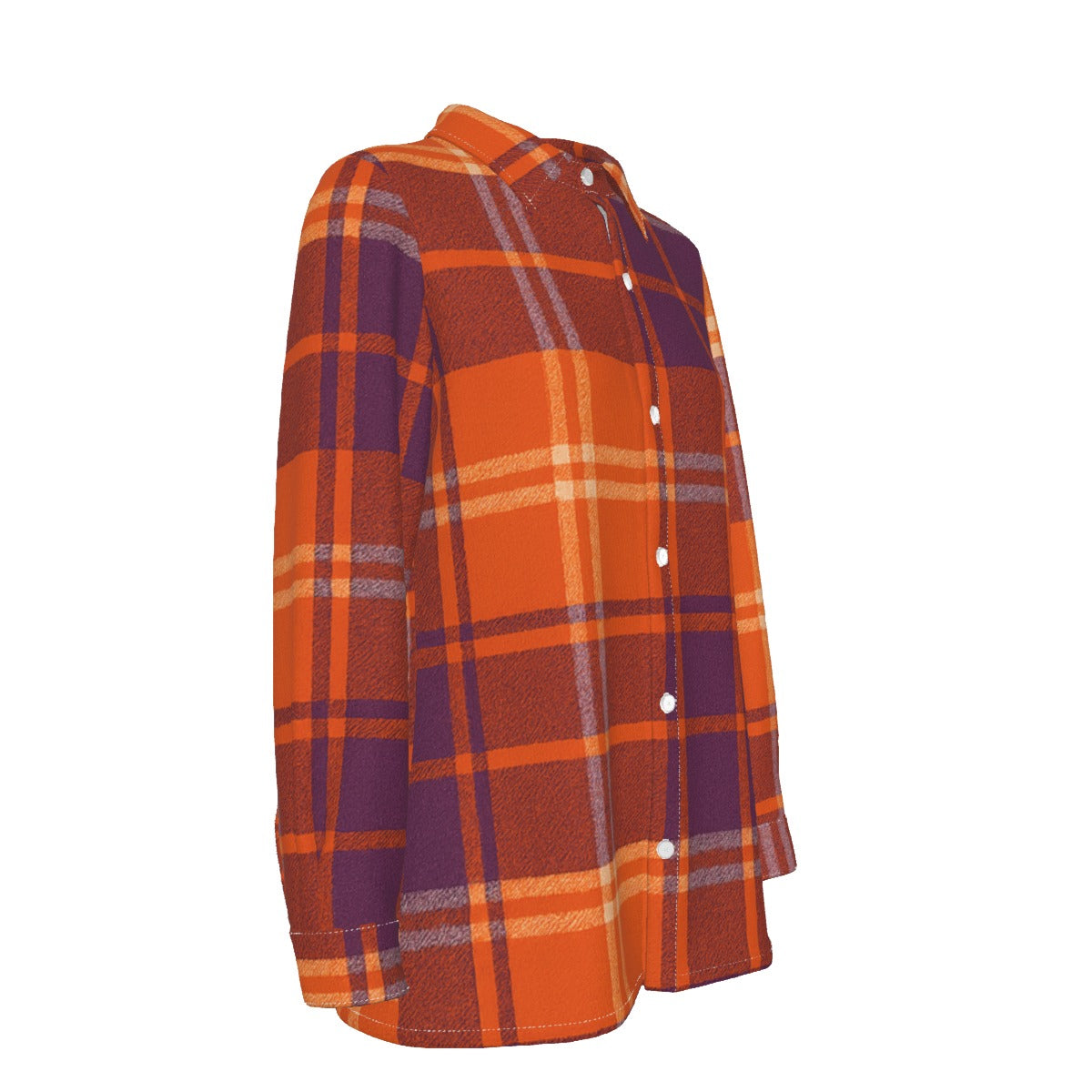 Clemson Tartan Plaid  Women's Elastic-Back Shirt