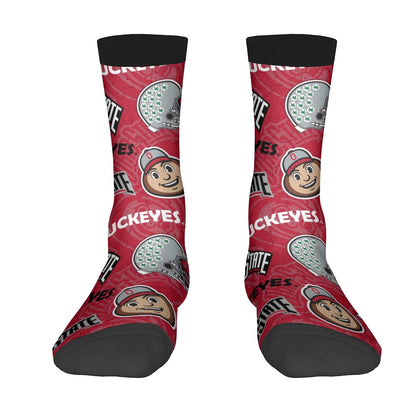 Green Bay Football Game Day Contrast Color Socks For the USA