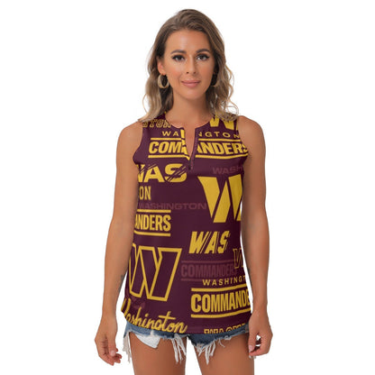 Washington Commanders Women's Sleeveless V-Neck Top