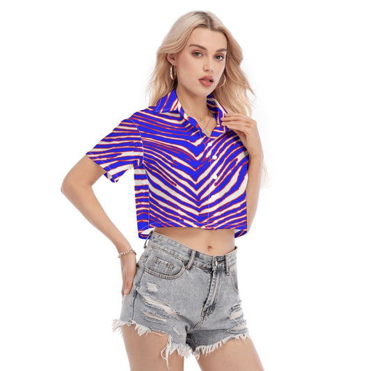 Buffalo Bills Zubaz Women's Cropped Shirt