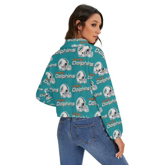 Miami Football Game Day All-Over Print Women's Zip Jacket