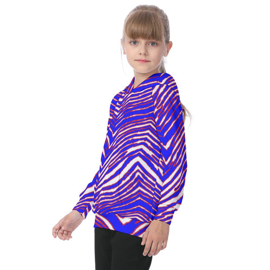 Buffalo Bills Zubaz Kid's Raglan Pullover Hoodie
