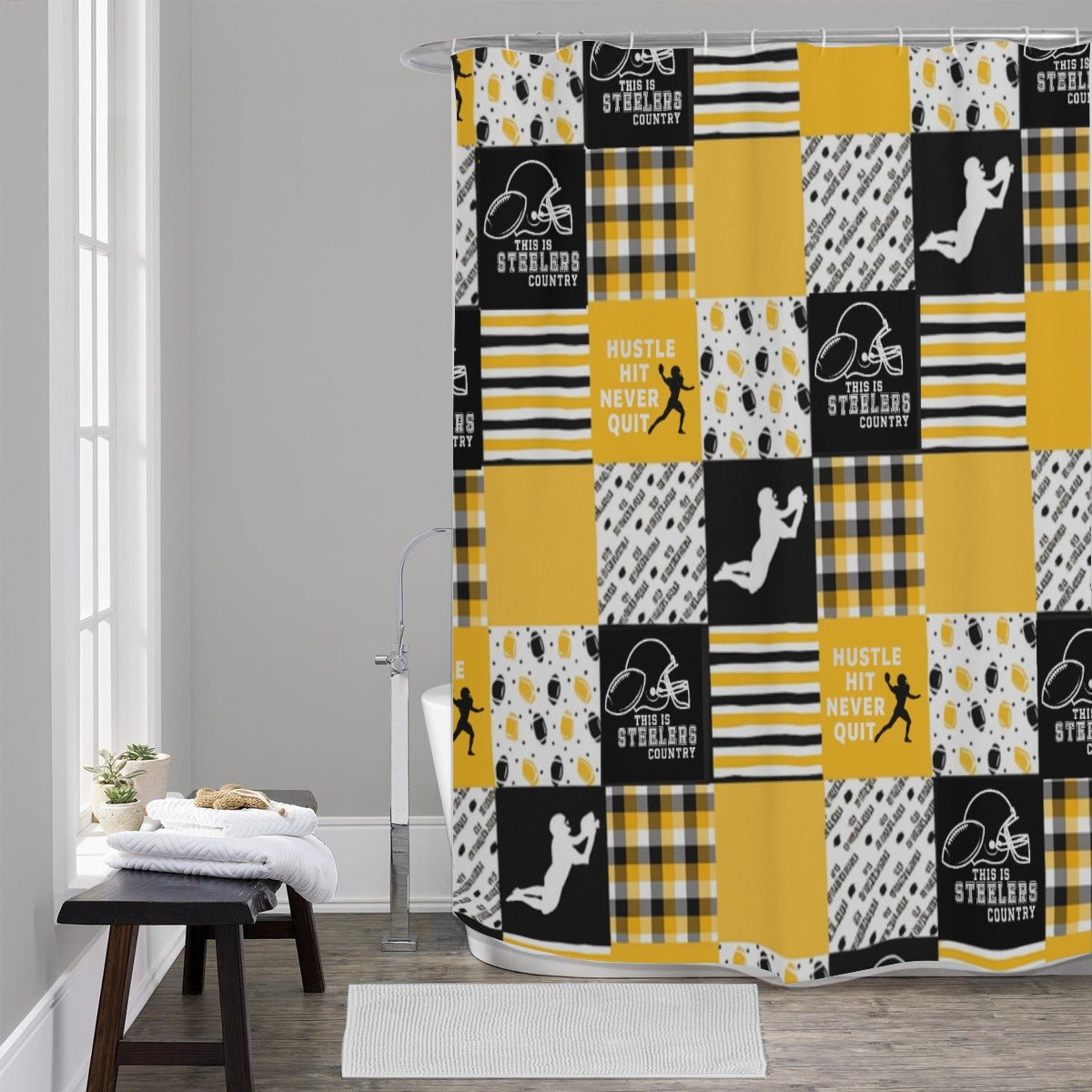 Pittsburgh Steelers Shower Curtains 150（gsm）