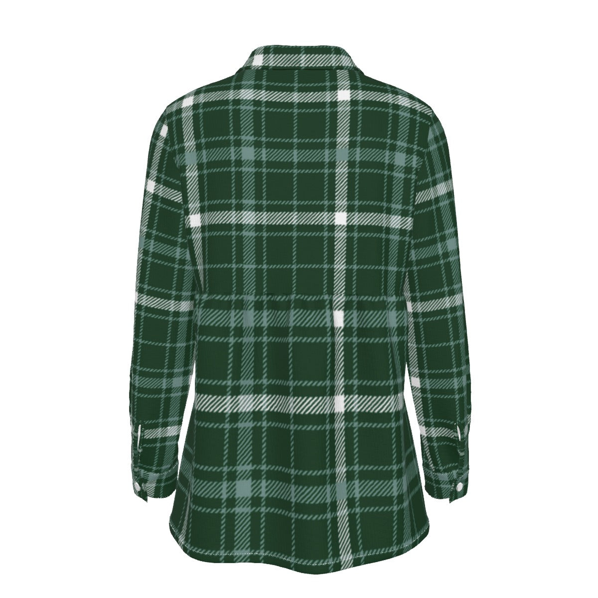 Michigan State Tartan Plaid Spartans Women's Elastic-Back Shirt