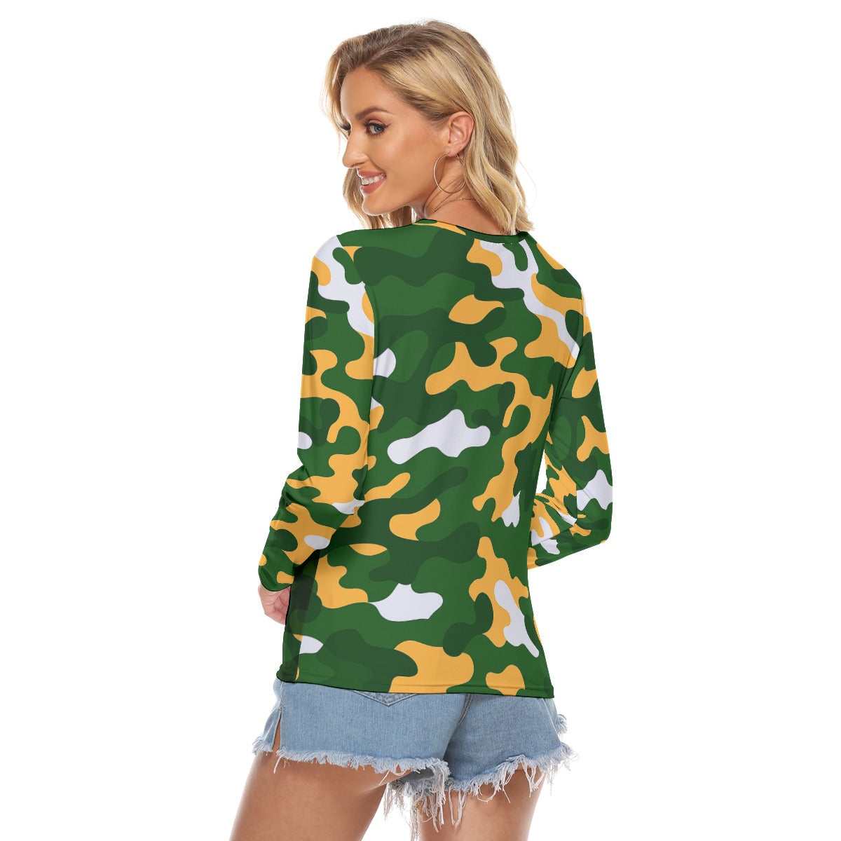 Green Bay Football Game Day All Over Print Women's Stretchable long Sleeve Top