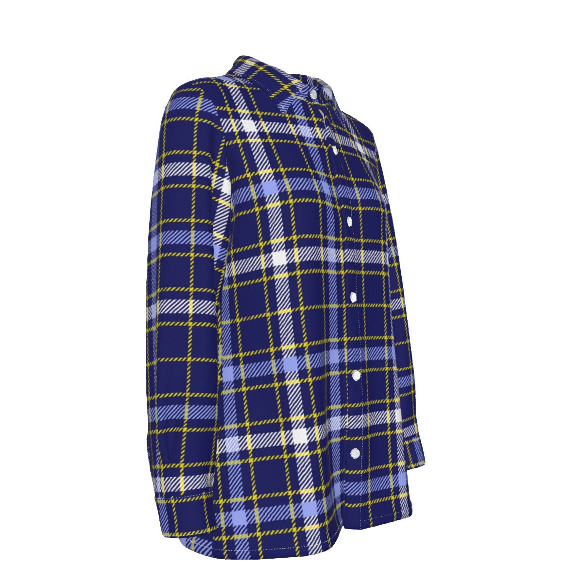 Michigan Tartan Plaid Wolverines Women's Elastic-Back Shirt