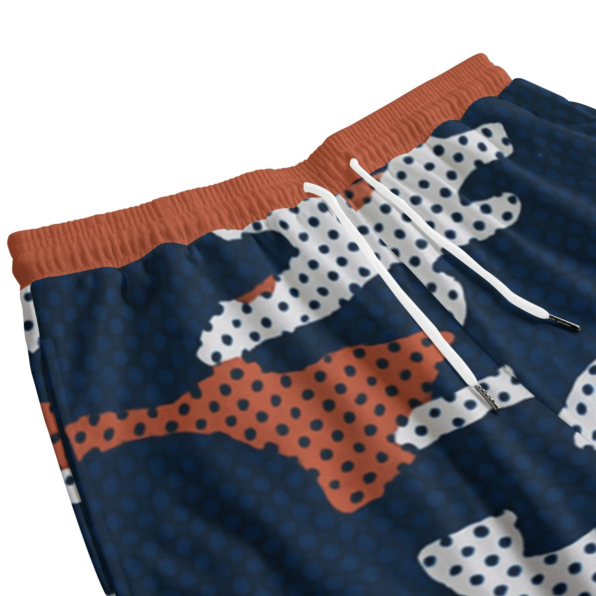 Urban Legend Auburn Navy Orange Camo Sweatpants With Waistband