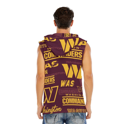 Washington Commanders Men’s Sleeveless Pullover Hoodie