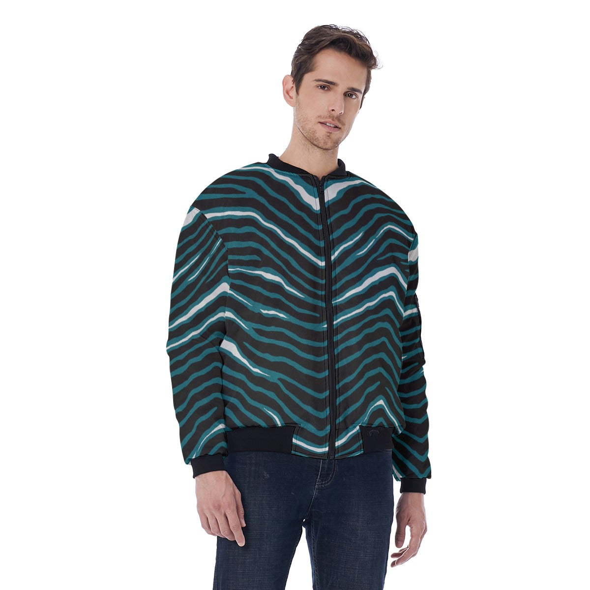 Philadelphia Football Game Day All-Over Print Men's Bomber Jacket With Sleeve Pocket