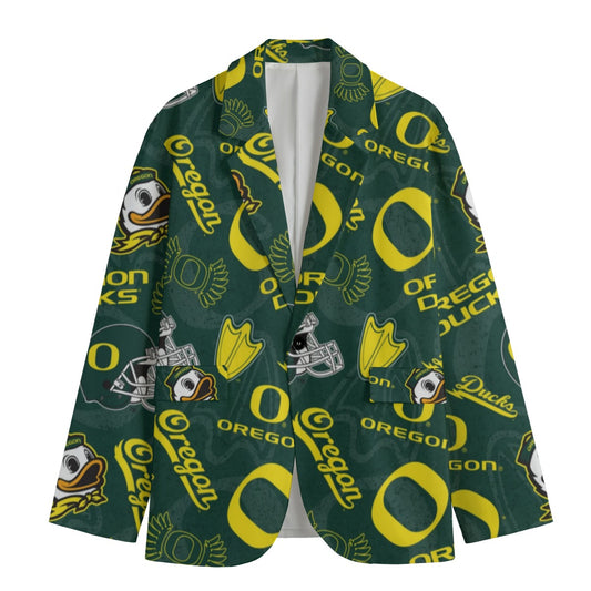 Oregon - Ducks Game Day Flat Lapel Collar Blazer