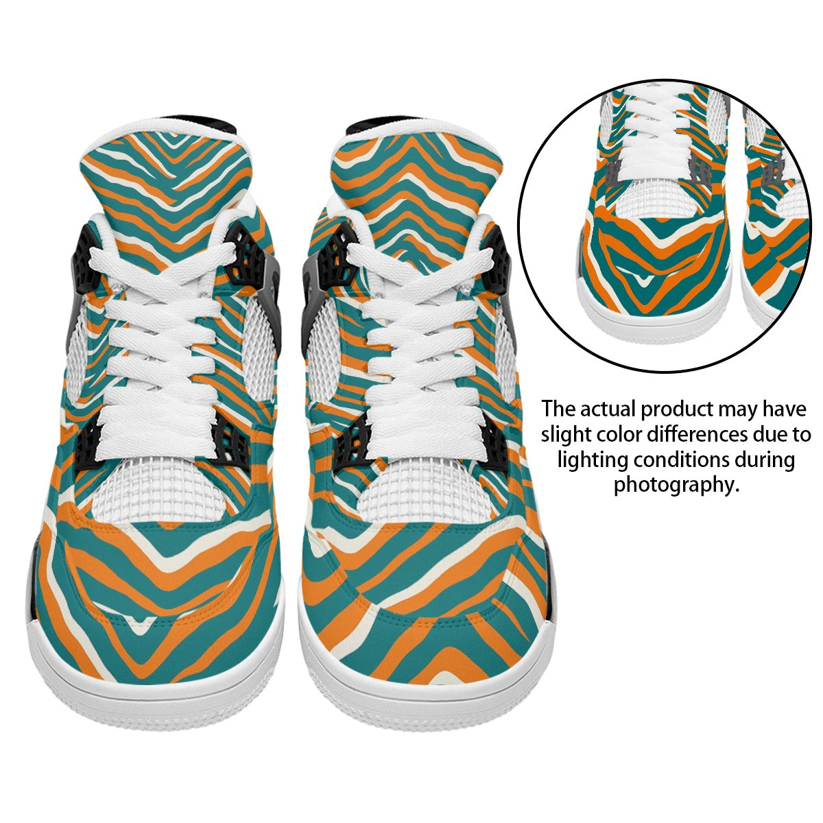Miami Football Game Day All-Over Print Men's Air Cushion Basketball Shoes