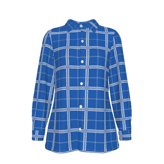 Kentucky Tartan Plaid Wildcats  Women's Elastic-Back Shirt