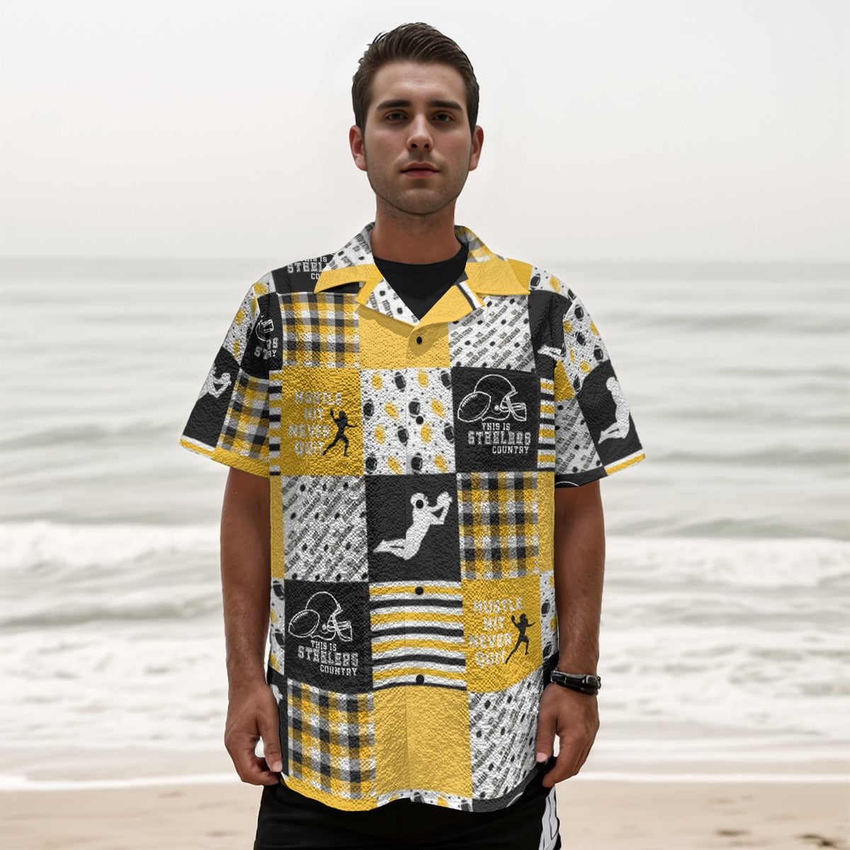 All-Over Print Men's Fashion Short Sleeve Shirt