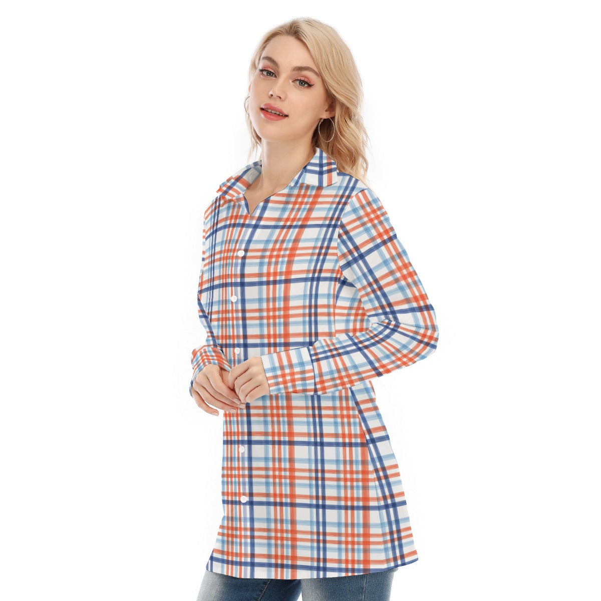 Florida - Gators tartan plaid Women's Long Shirt