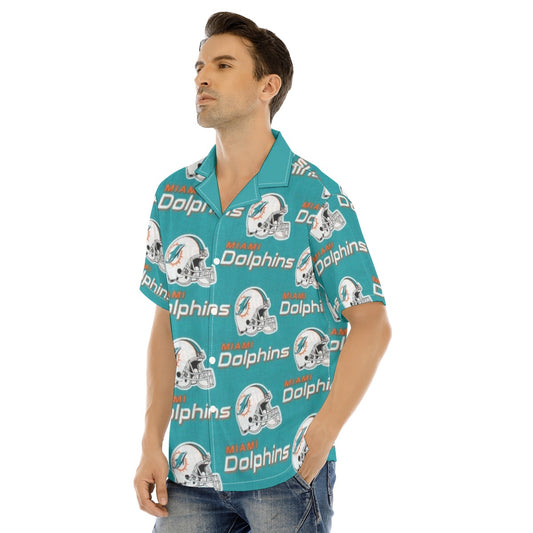 Miami Football Game Day All-Over Print Man's Short Sleeves Shirt
