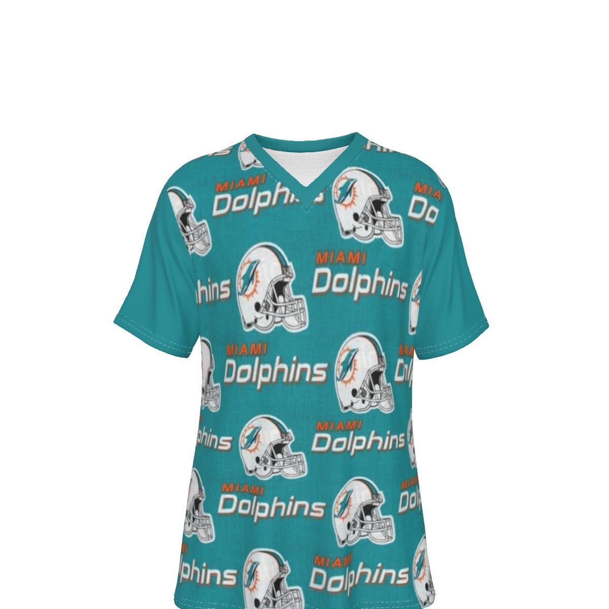Miami Football Game Day All-Over Print V-Neck T-Shirt