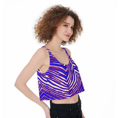 Buffalo Bills Zubaz Crop-Tank Top