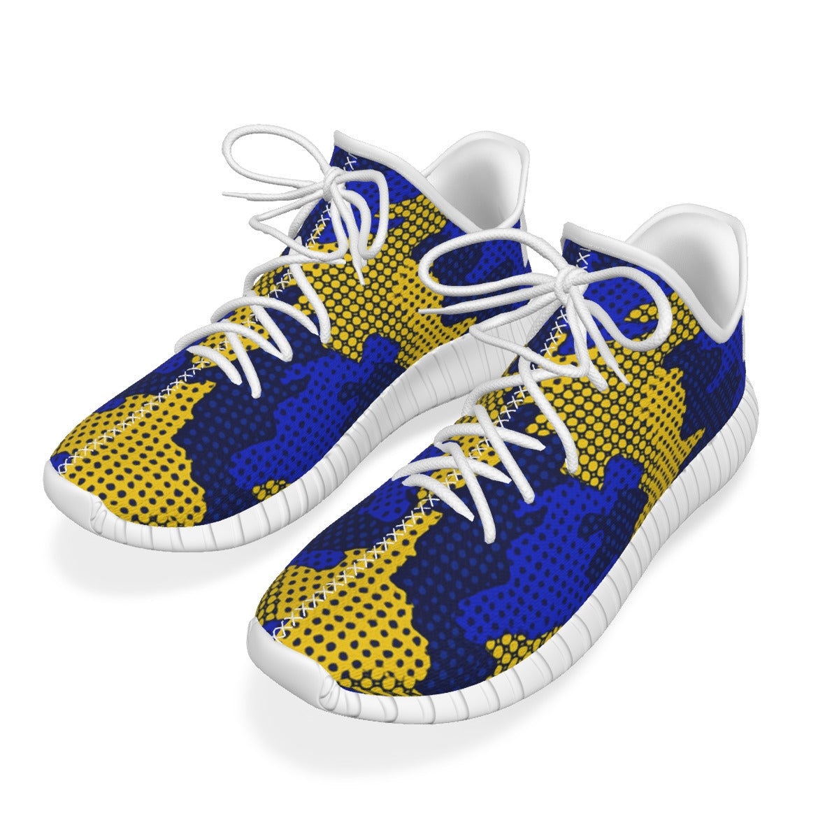 Urban Legend West Virginia Mountaineers Navy Gold White Camo Coconut Sneakers Shoes