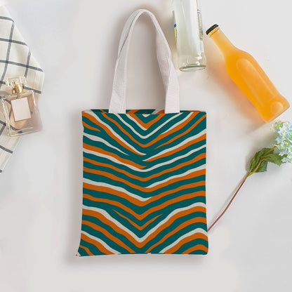Miami Football Game Day Double-Sided Printed Canvas Bag