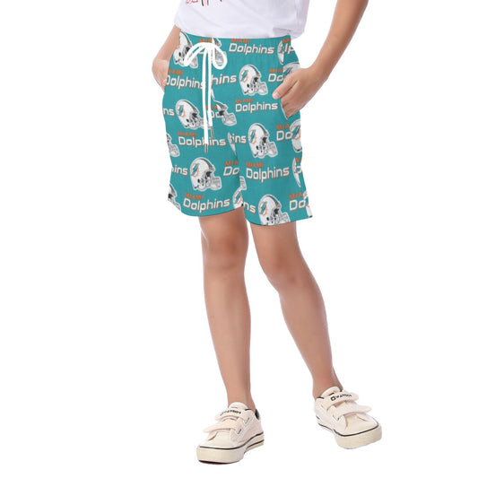 Miami Football Game Day All-Over Print Kid's Beach Shorts