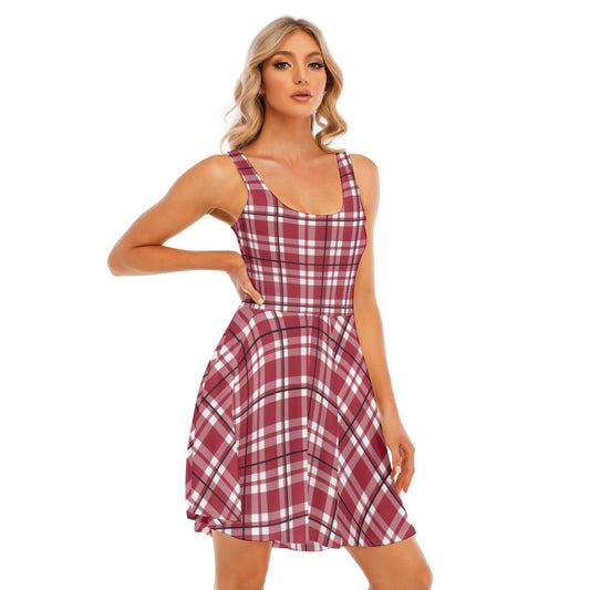 Alabama - Crimson Tide Tartan plaid Women's Tank Vest Dress