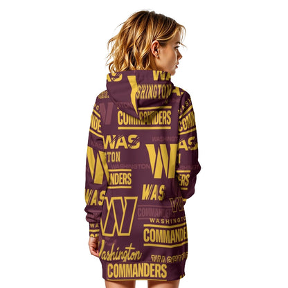 Washington Commanders Women's Heavy Fleece Long Hoodie
