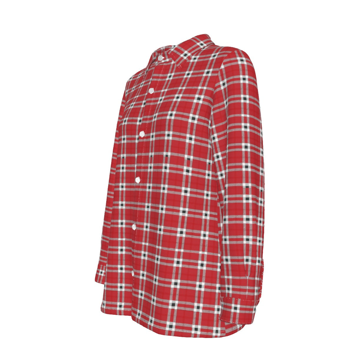 Houston Tartan Plaid Cougars Women's Elastic-Back Shirt