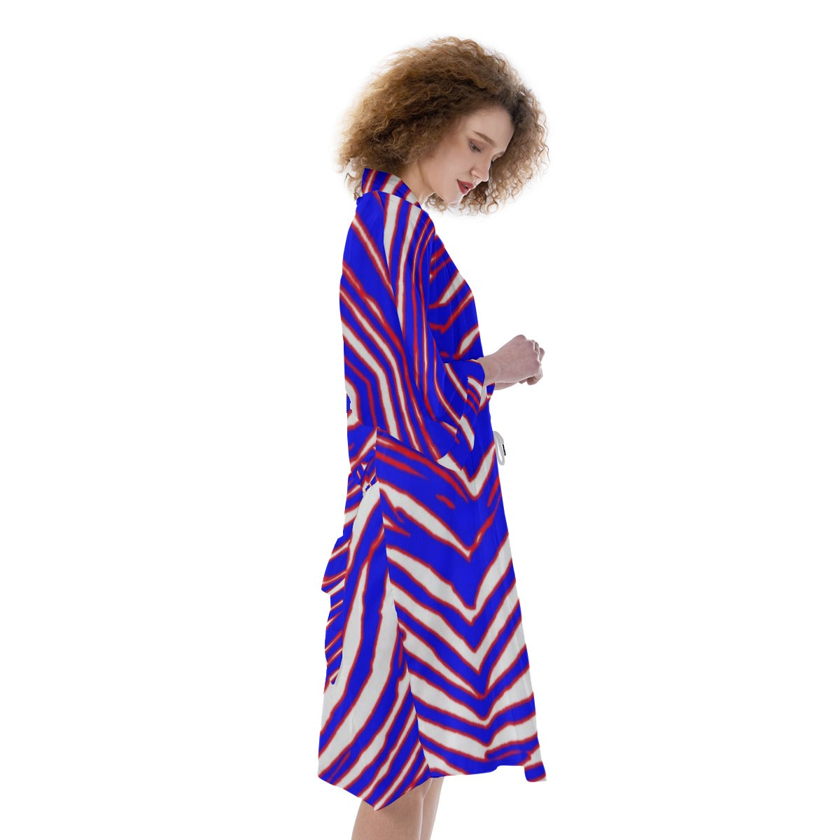 Buffalo Bills Zubaz Women's Satin Kimono Robe