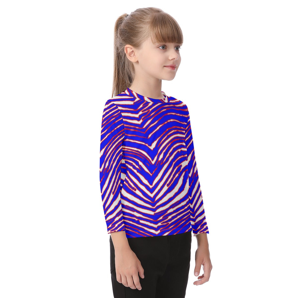 Buffalo Bills Zubaz Kid's O-neck Long Sleeve T-shirt