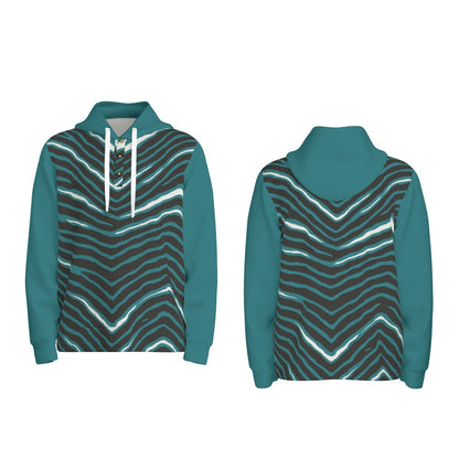 Philadelphia Football Game Day All-Over Print Men's Half  Button Hoodie