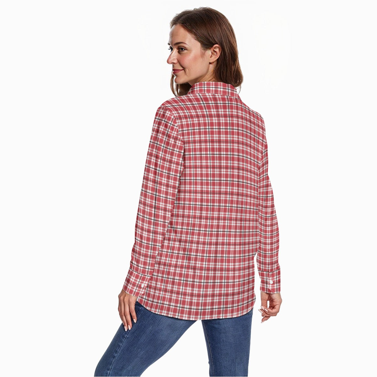 Georgia - Bulldogs Tartan Plaid Women's Long Sleeve Shirt