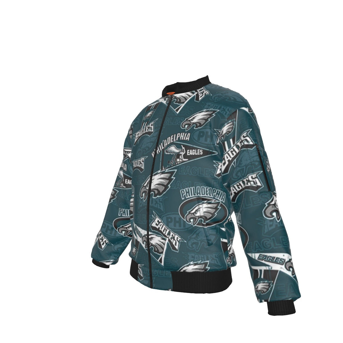 Philadelphia Football Game Day All-Over Print Men's Bomber Jacket With Sleeve Pocket