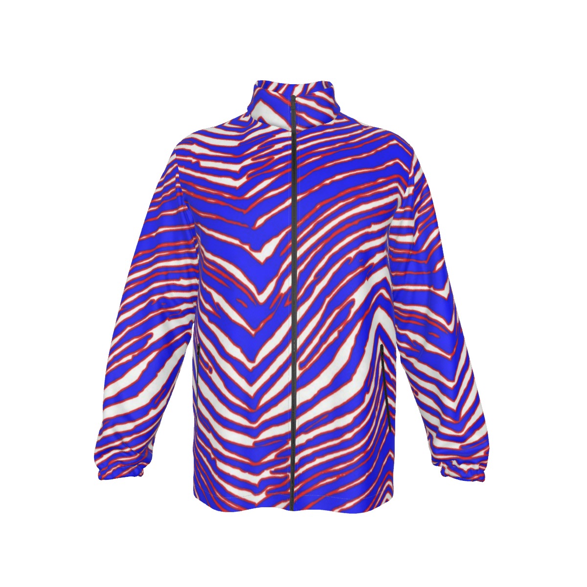 Buffalo Bills Zubaz Men's Stand-up Collar Zip-up Windproof Jacket