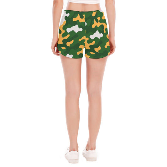Green Bay Football Game Day All-Over Print Women's Side Split Running Pants