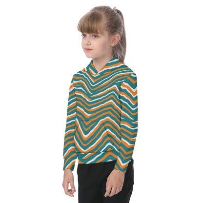 Miami Football Game Day All-Over Print Oversized Kid's Hoodie
