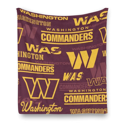 Washington Commanders Single-Side Printing Flannel Blanket