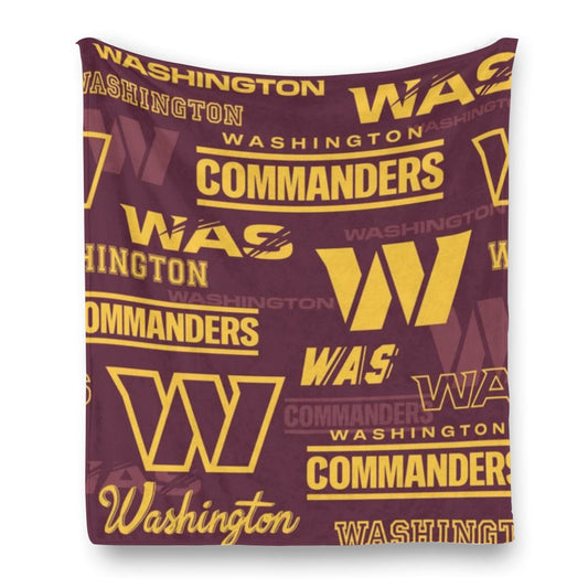 Washington Commanders Single-Side Printing Flannel Blanket