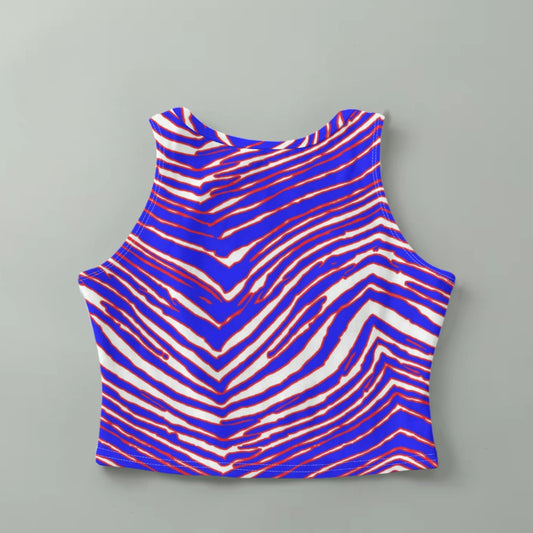 Buffalo Bills Zubaz High-Stretch Short Women's Tank Top