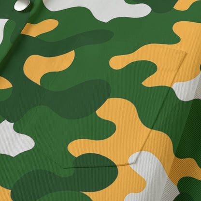 Green Bay Football Game Day All-Over Print Women's Cropped Jacket | 245GSM Cotton